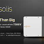 Meer dan groot, Ginlong Solis lanceert 1500V 255k stringomvormer met het grootste vermogen