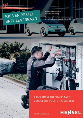 AANSLUITKLARE STANDAARD VERDELERS VOOR E-MOBILITEIT